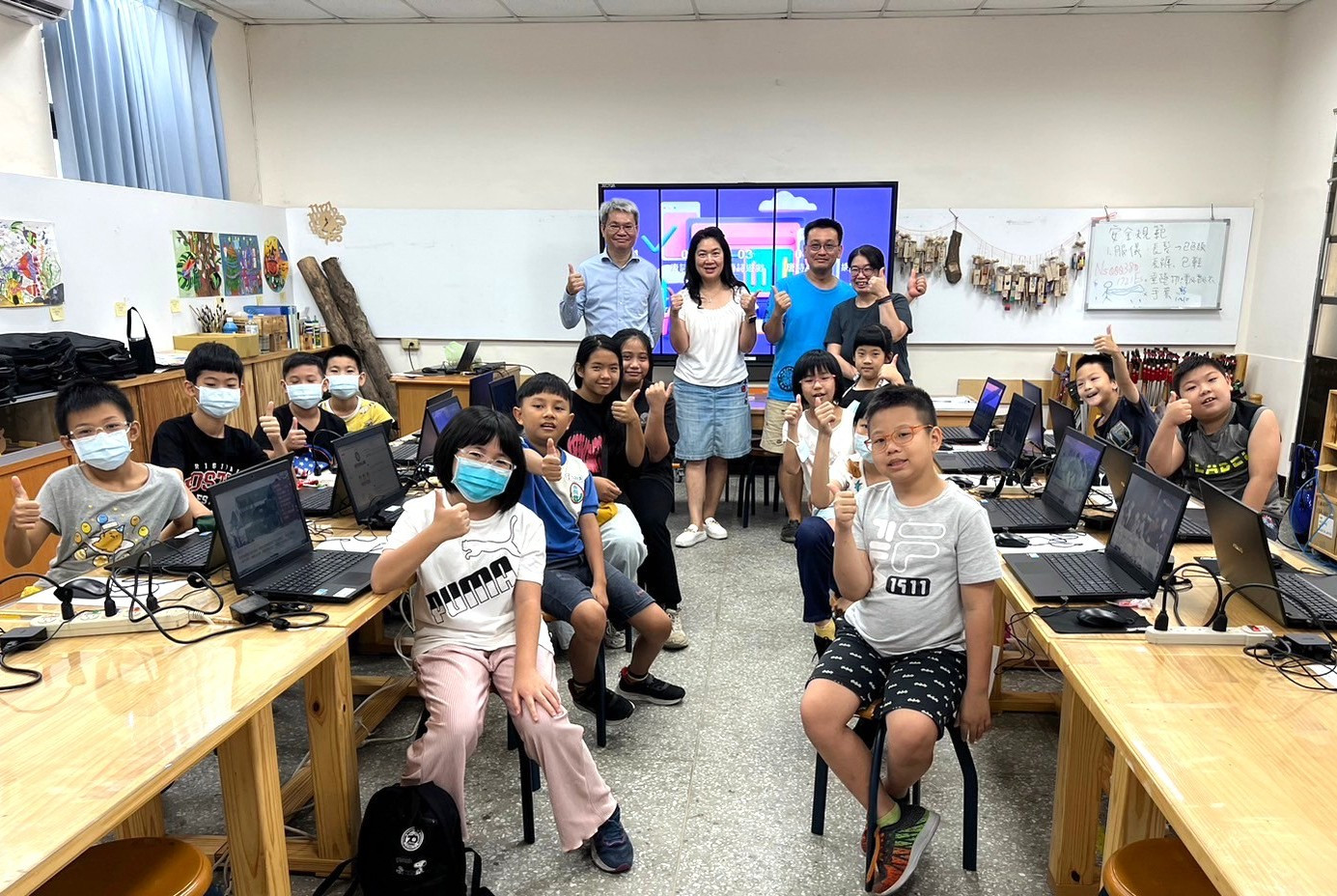 小學生用AI寫詩畫繪本 元智中語師生下鄉教學翻轉語文教育